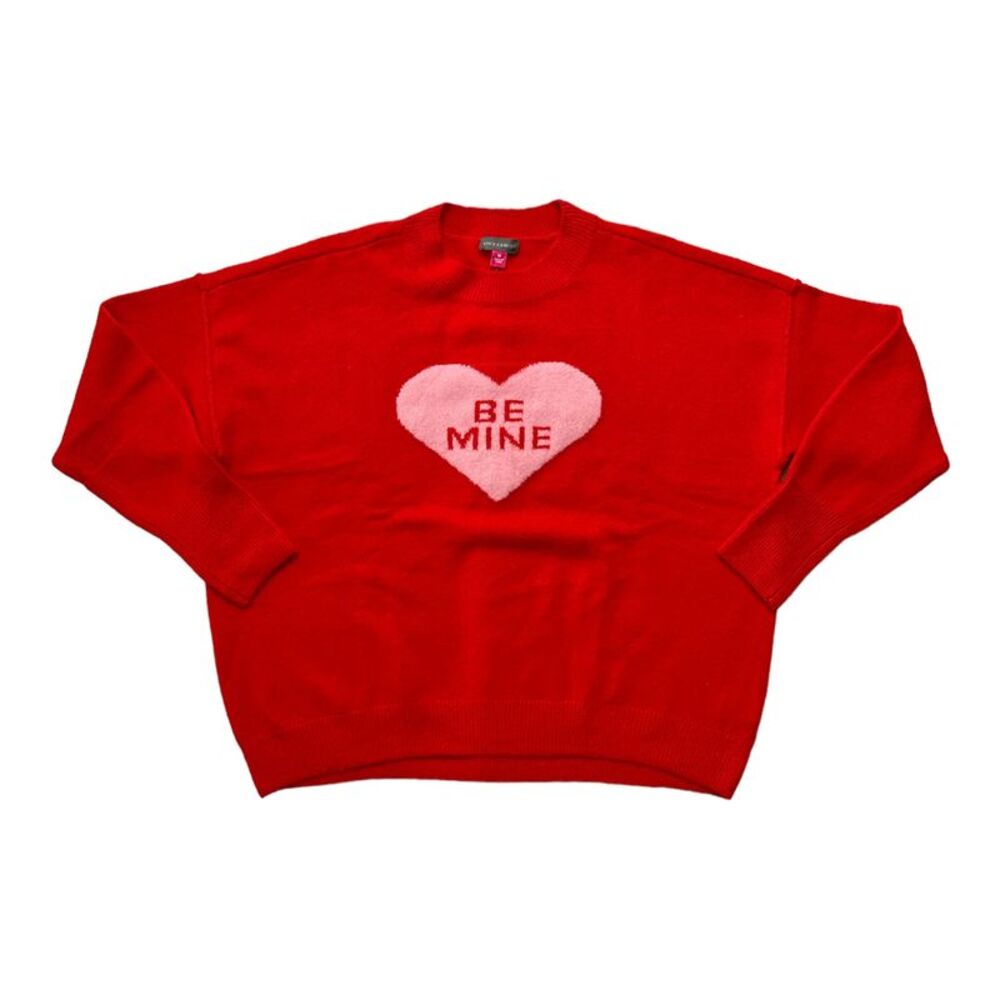 Vince Camuto Red and Pink Sweater